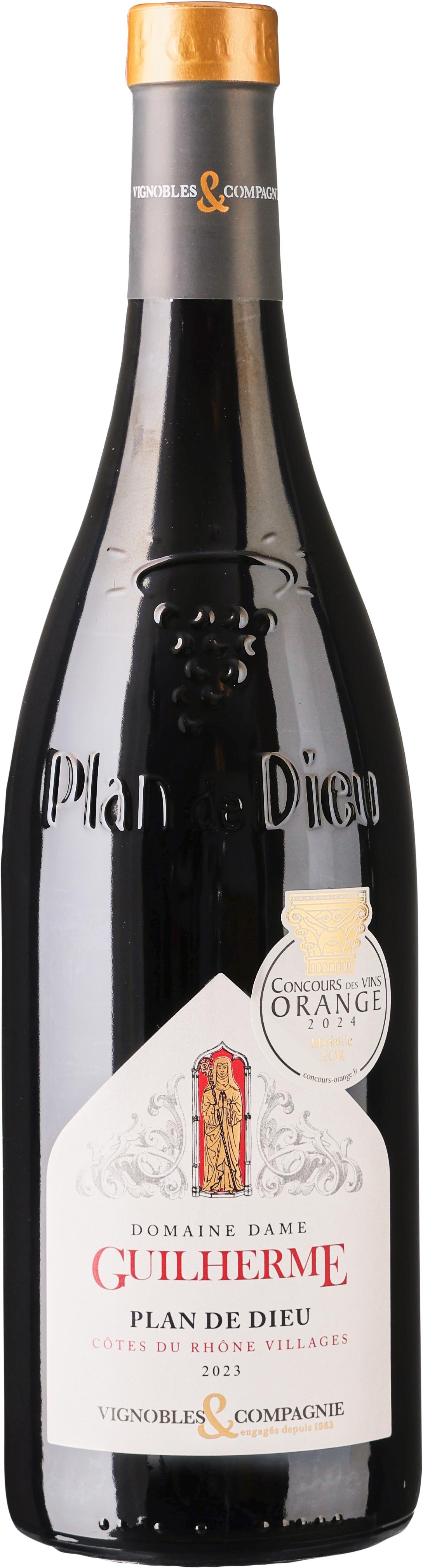 Domaine Dame Guilherme Plan de Dieu wine bottle
