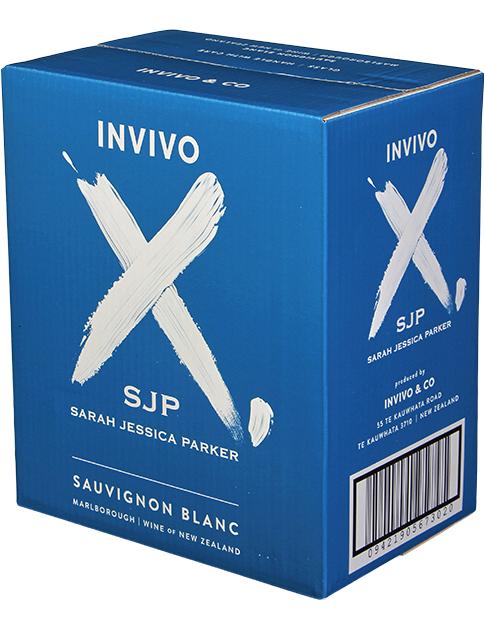 Invivo X, SJP Sauvignon Blanc wine bottle