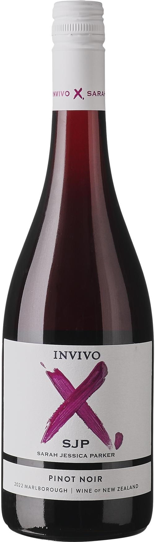 Invivo X, SJP Pinot Noir wine bottle