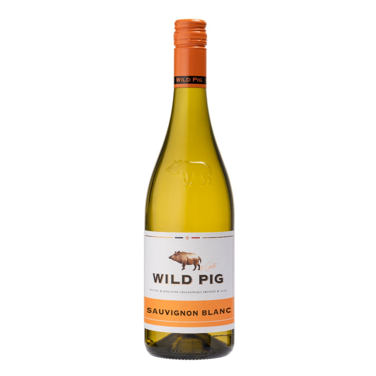 Wild Pig Sauvignon Blanc Pays D'Oc I.G.P. wine bottle
