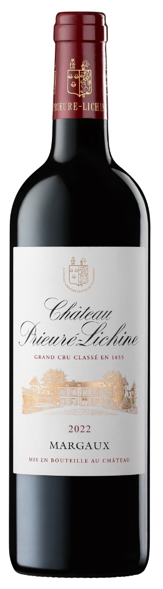 Château Prieuré-Lichine 4. Cru Margaux 2022 i 12 stk trækasse wine bottle