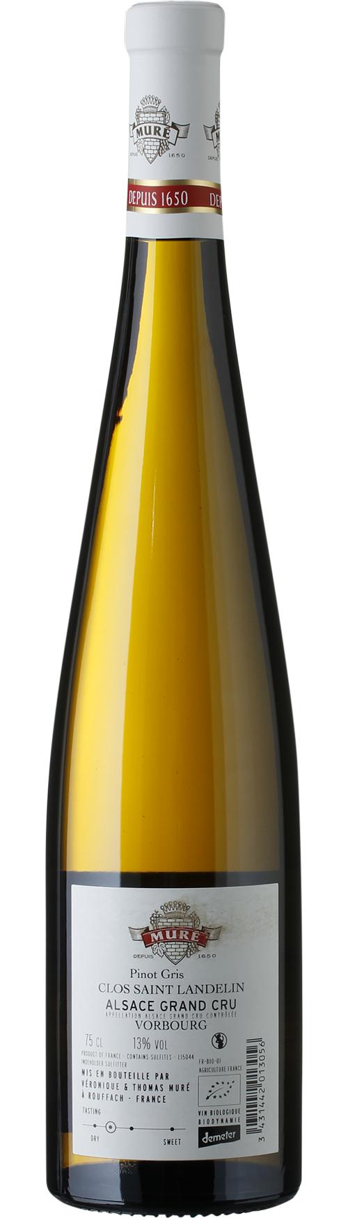 Muré Clos Saint Landelin Grand Cru Vorbourg Pinot Gris wine bottle