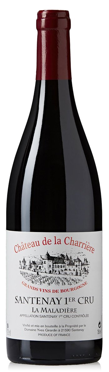 Château de la Charrière (Domaine Yves Girardin) Santenay 1er Cru Maladiére 2018 wine bottle