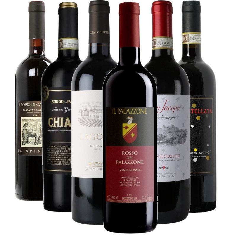 Smagekasse - Toscana wine bottle