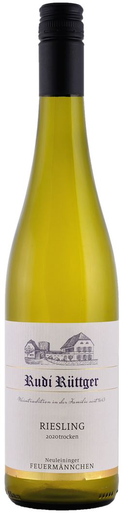 Rudi Rüttger Neuleininger Feuermännchen Riesling Spätlese trocken Pfalz 2020 wine bottle
