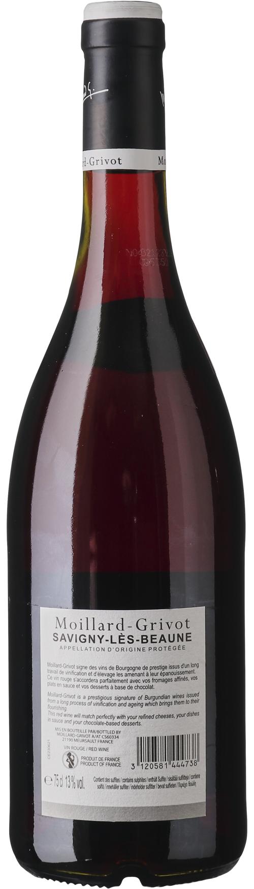 Moillard-Grivot Savigny-Les-Beaune AOP wine bottle