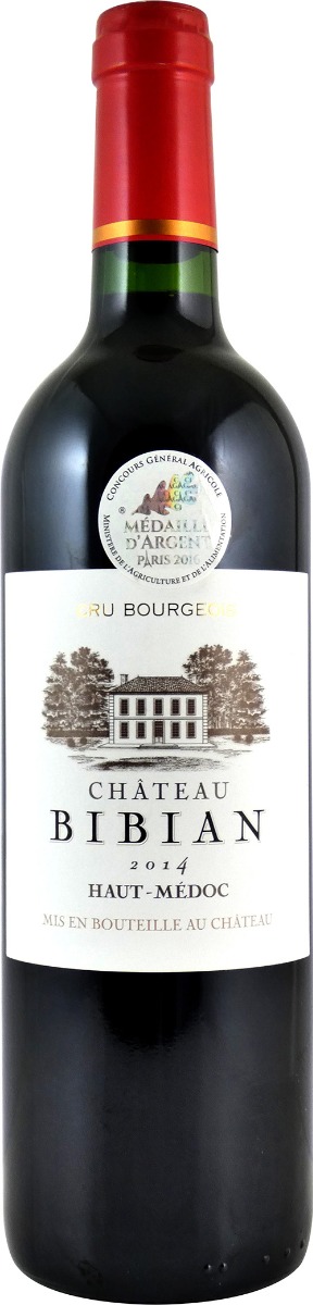 Château Bibian Haut-Médoc Cru Bourgeois 2014 wine bottle