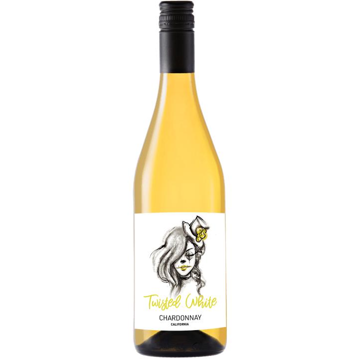 The Clowns Twisted White Chardonnay wine bottle