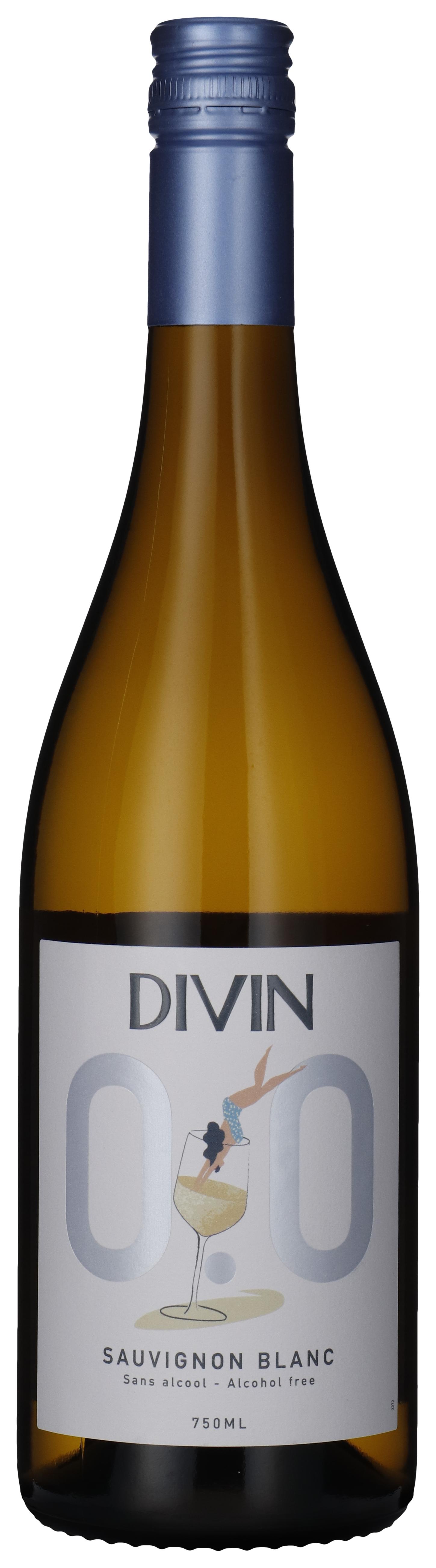 0.0% Sauvignon Blanc wine bottle