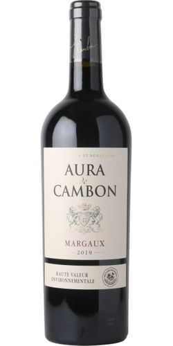 Chateau Cambon La Pelouse, Aura de Cambon, Margaux 2019 wine bottle