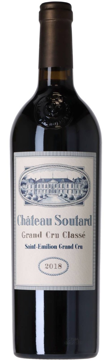 Château Soutard Saint-Émilion Grand Cru Classé 2018 i trækasse wine bottle