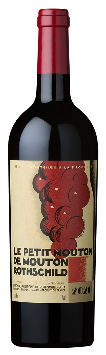 Le Petit Chateau De Mouton Rothschild Pauillac 2020 i trækasse wine bottle