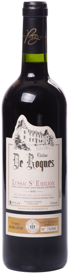 Château de Roques Lussac Saint-Émilion “Cuvée Merlateau” 2009 wine bottle