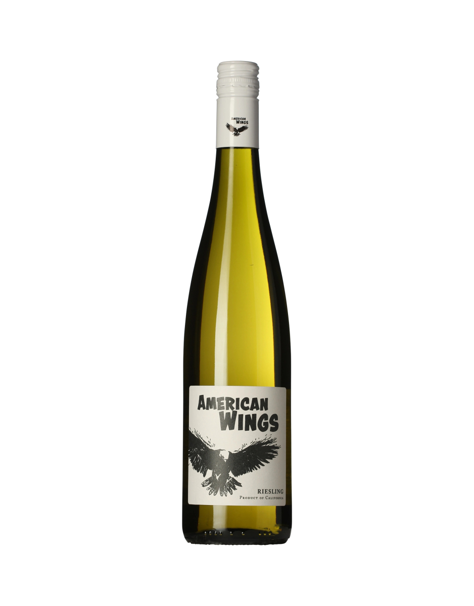 American Wings Riesling wine bottle