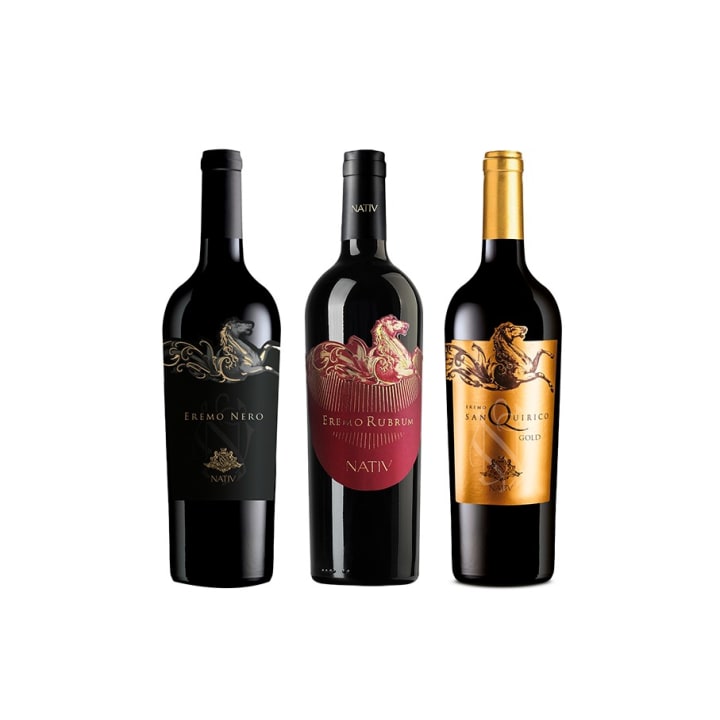 Nativ Eremo San Quirico 3 fl Trækasse wine bottle