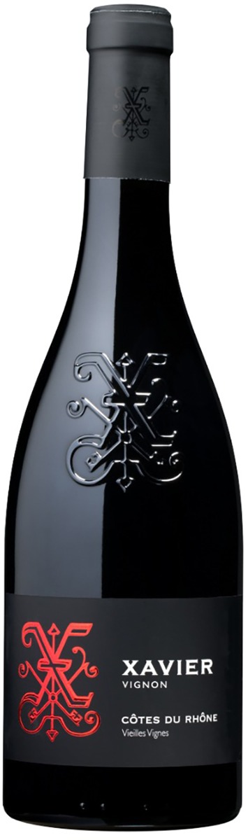 Xavier Côtes du Rhône Vieilles Vigne Rouge 2020 wine bottle