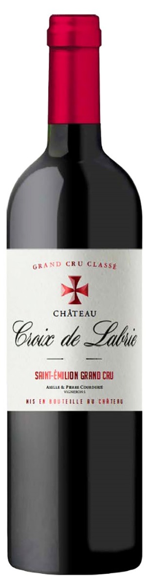 Château Croix de Labrie Saint-Émilion Grand Cru Classé 2022 i trækasse ØKO wine bottle