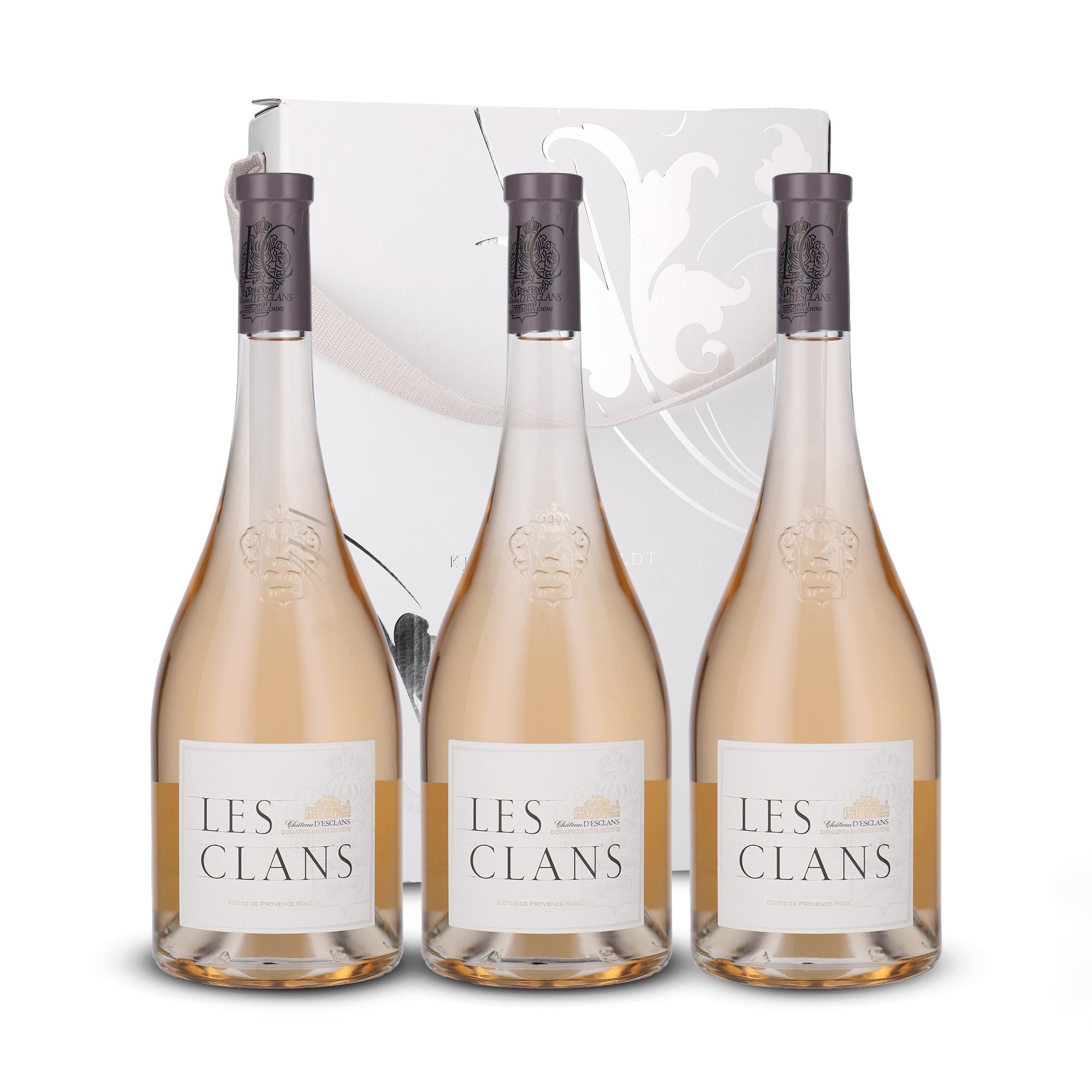 Château d'Esclans, Les Clans 2022 - køb 2 og få 1  gratis (3 flasker i gavekarton) wine bottle