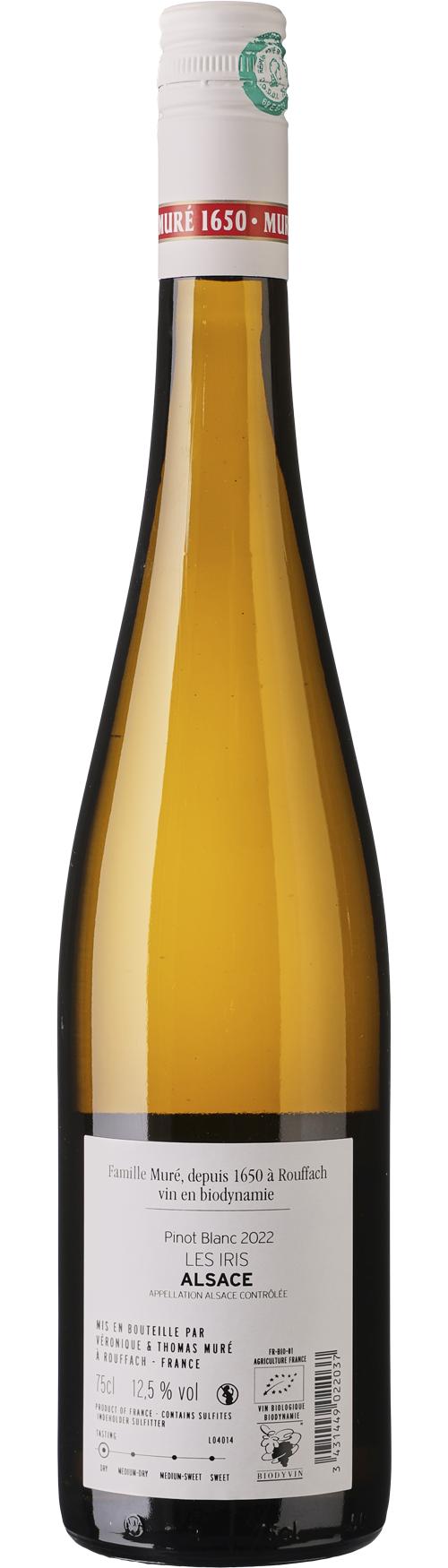 Muré Les Iris Pinot Blanc wine bottle