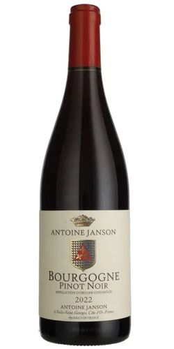 Antoine Janson, Bourgogne Pinot Noir 2022 wine bottle