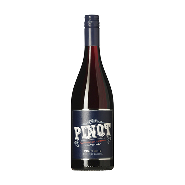 Pinot wine bottle