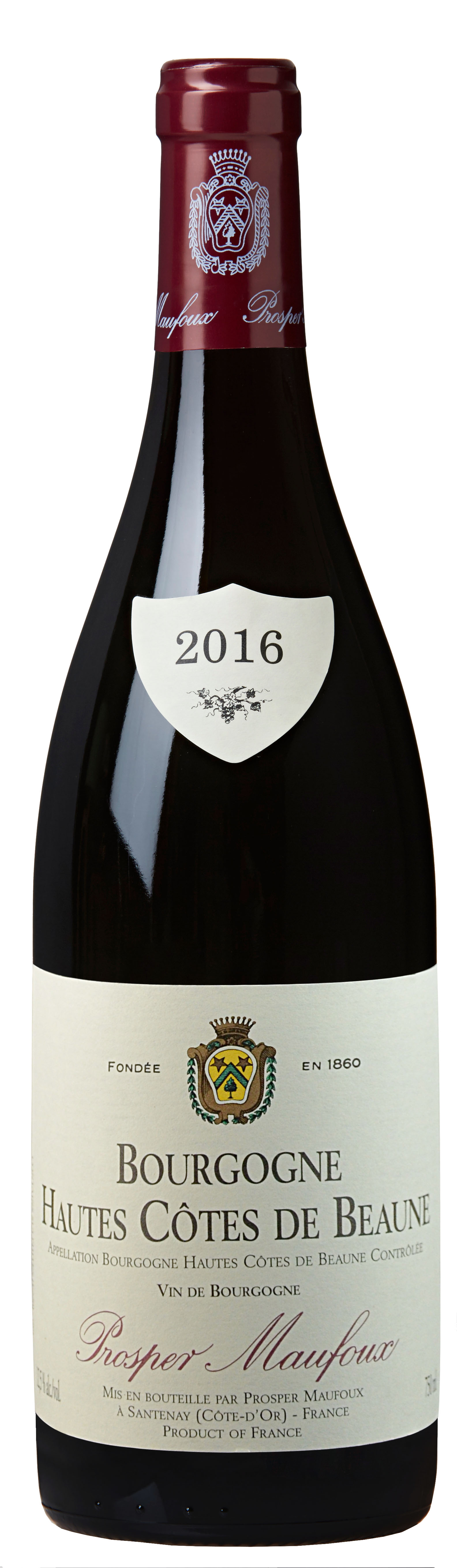 Prosper Maufoux Hautes Côtes de Beaune 2016 wine bottle