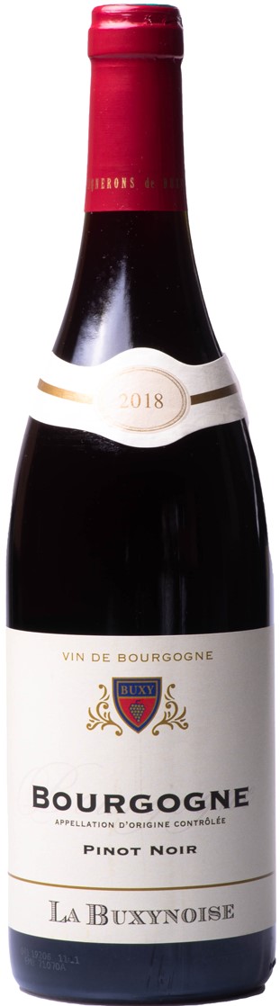 La Buxynoise Bourgogne Pinot Noir 2018 wine bottle