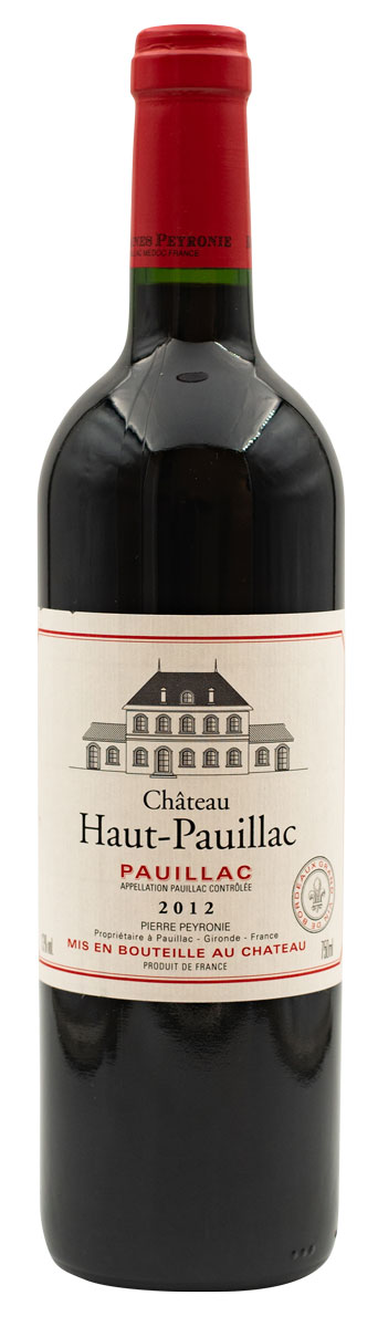 Château Haut-Pauillac (Domaines Peyronie) Pauillac 2012 wine bottle