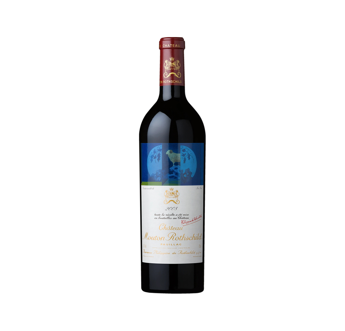 Chateau Mouton Rothschild wine bottle