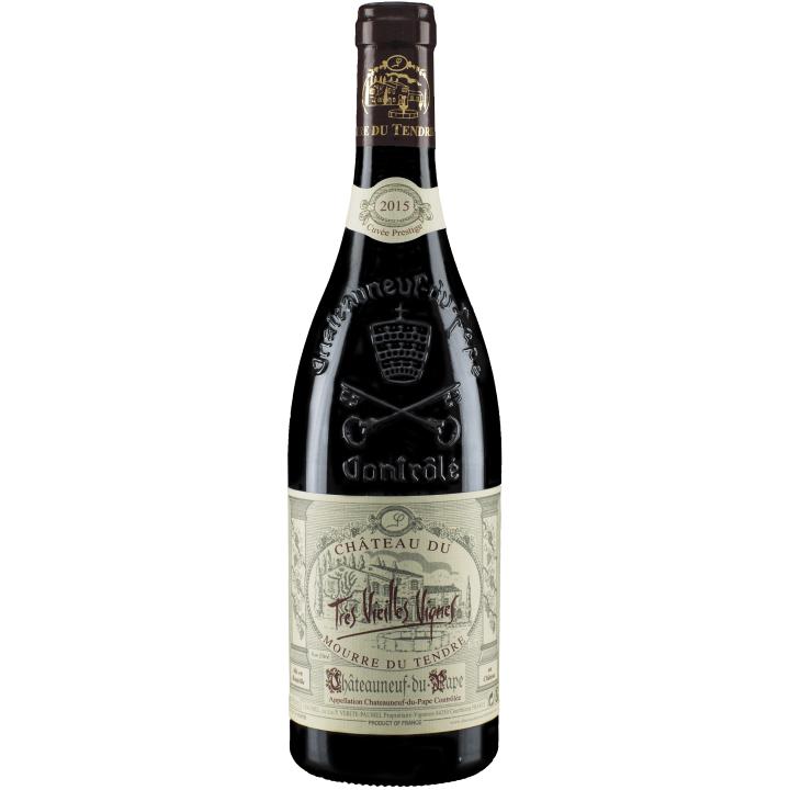 Chateau du Mourre du Tendre `Cuvee Prestige` Chateauneuf du Pape 2021 wine bottle