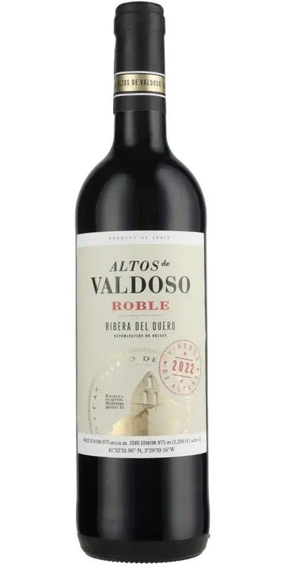Altos de Valdoso Roble, Ribera del Duero 2024 wine bottle